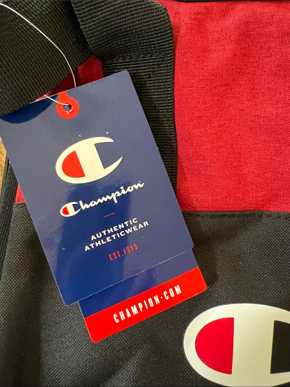 Champion Prologue Duffel Bag Black & Red Brand New